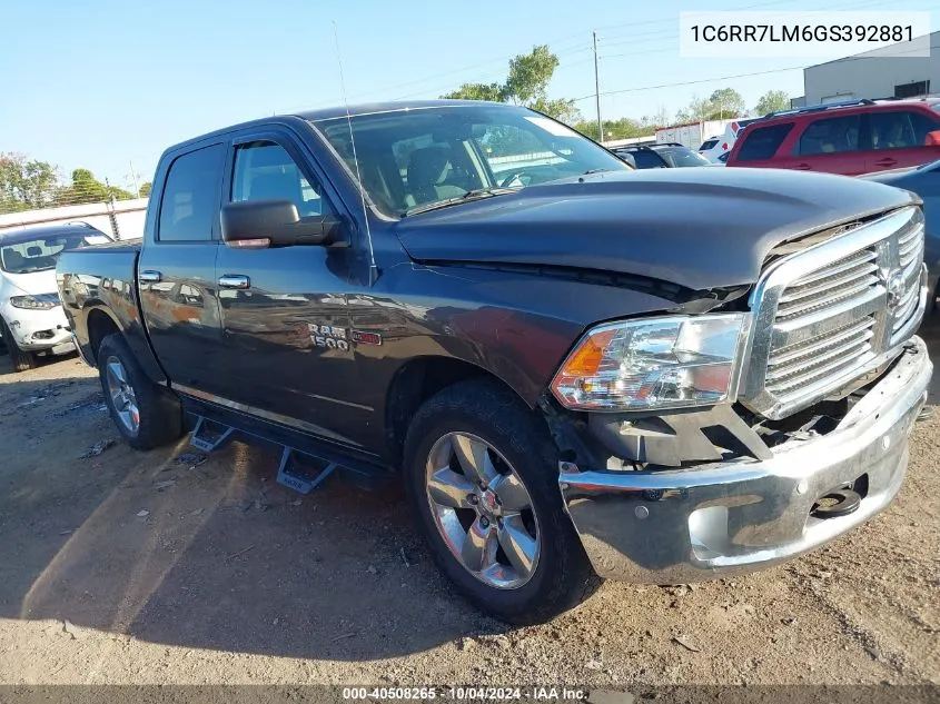 1C6RR7LM6GS392881 2016 Ram 1500 Big Horn