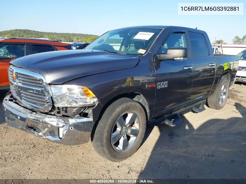 1C6RR7LM6GS392881 2016 Ram 1500 Big Horn