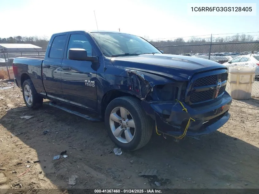 2016 Ram 1500 Tradesman VIN: 1C6RR6FG3GS128405 Lot: 41367460
