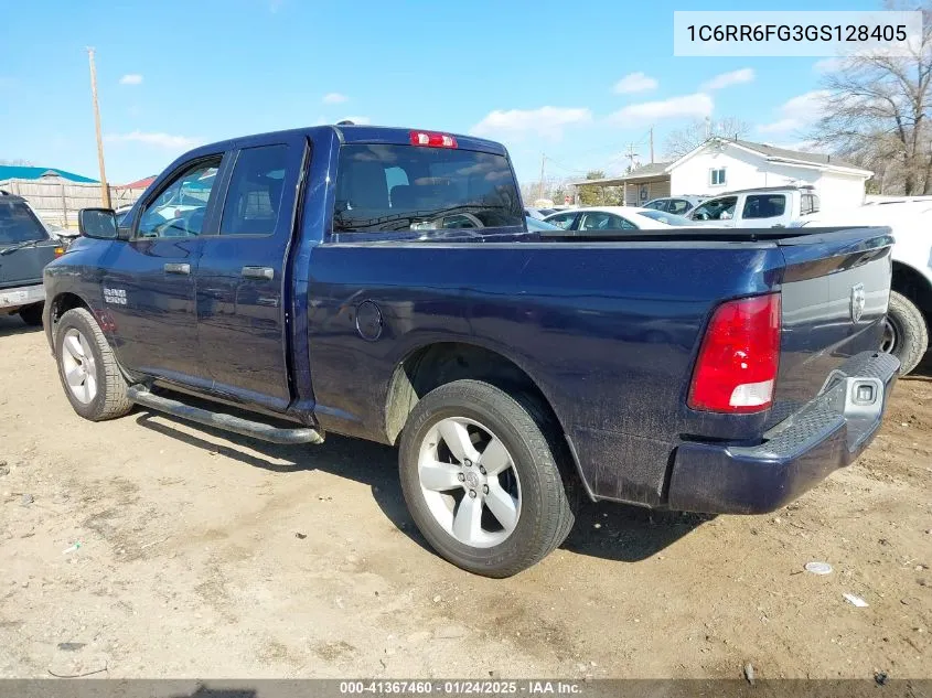 2016 Ram 1500 Tradesman VIN: 1C6RR6FG3GS128405 Lot: 41367460