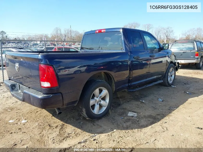 2016 Ram 1500 Tradesman VIN: 1C6RR6FG3GS128405 Lot: 41367460