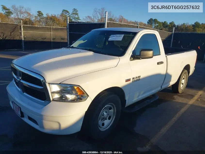 3C6JR6DT6GG257632 2016 Ram 1500 Tradesman