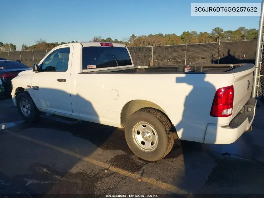 3C6JR6DT6GG257632 2016 Ram 1500 Tradesman