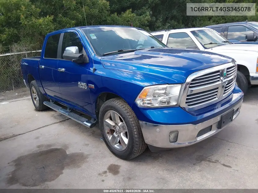1C6RR7LT4GS345078 2016 Ram 1500 Lone Star