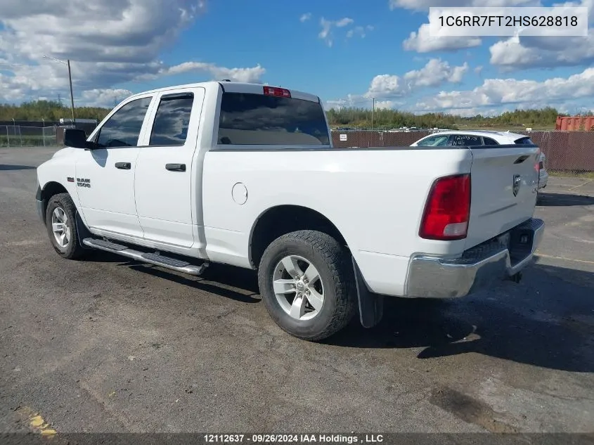 2017 Ram 1500 St VIN: 1C6RR7FT2HS628818 Lot: 12112637