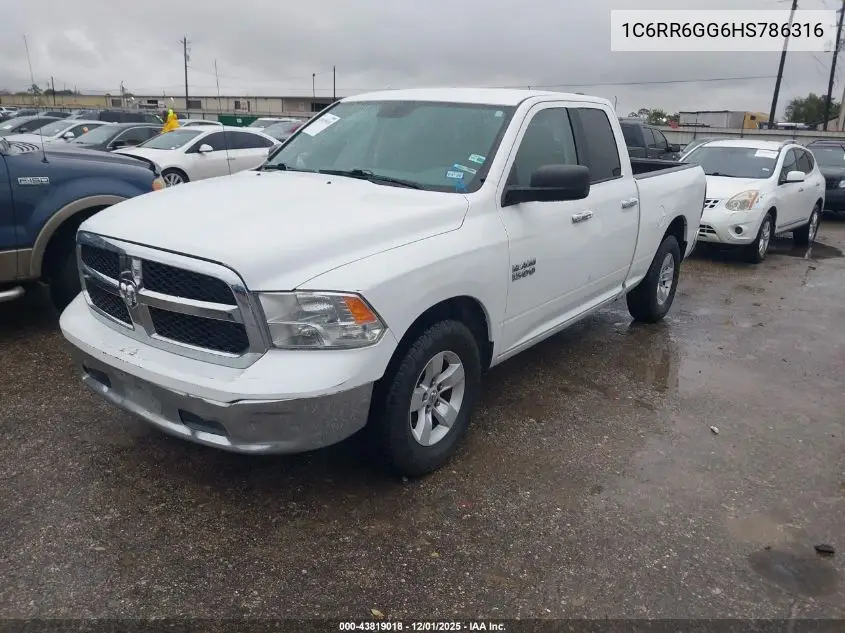 1C6RR6GG6HS786316 2017 Ram 1500 Slt 4X2 6'4 Box