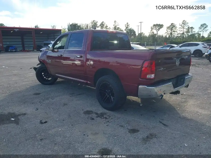 1C6RR6LTXHS662858 2017 Ram 1500 Lone Star Silver 4X2 5'7 Box