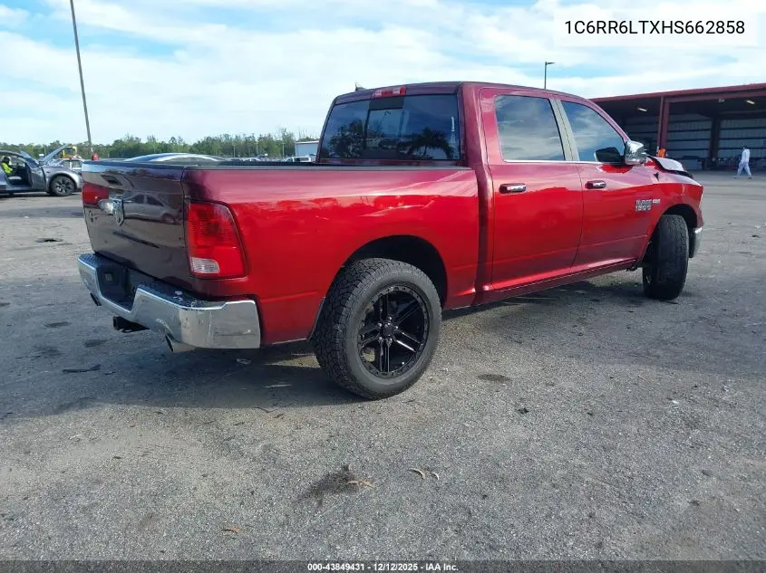 1C6RR6LTXHS662858 2017 Ram 1500 Lone Star Silver 4X2 5'7 Box