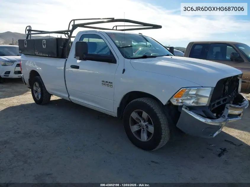 3C6JR6DGXHG687006 2017 Ram 1500 Tradesman 4X2 8' Box