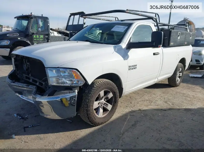 3C6JR6DGXHG687006 2017 Ram 1500 Tradesman 4X2 8' Box