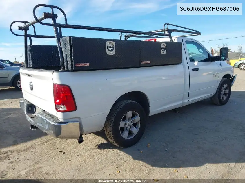 3C6JR6DGXHG687006 2017 Ram 1500 Tradesman 4X2 8' Box