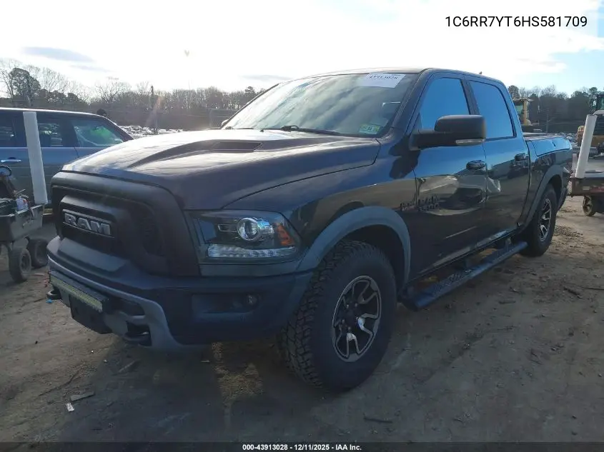 1C6RR7YT6HS581709 2017 Ram 1500 Rebel 4X4 5'7 Box