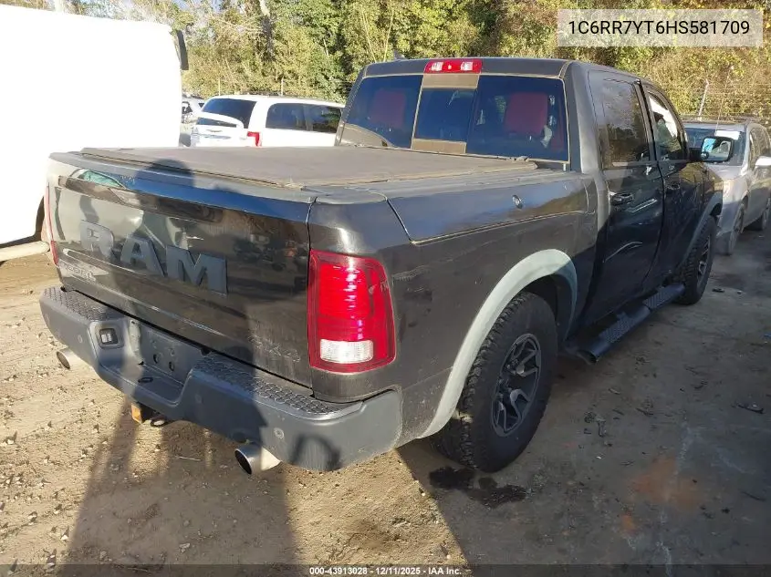 1C6RR7YT6HS581709 2017 Ram 1500 Rebel 4X4 5'7 Box