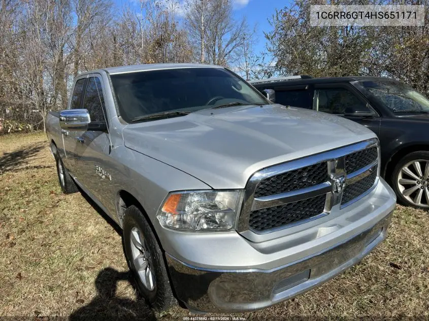 1C6RR6GT4HS651171 2017 Ram 1500 Slt 4X2 6'4 Box