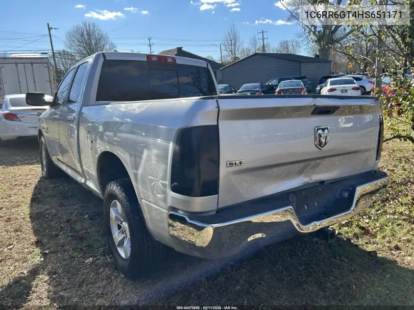 1C6RR6GT4HS651171 2017 Ram 1500 Slt 4X2 6'4 Box