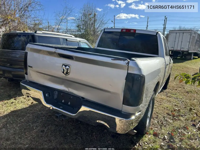 1C6RR6GT4HS651171 2017 Ram 1500 Slt 4X2 6'4 Box
