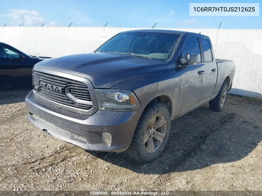 2018 Ram 1500 Sport VIN: 1C6RR7HT0JS212625 Lot: 12090680