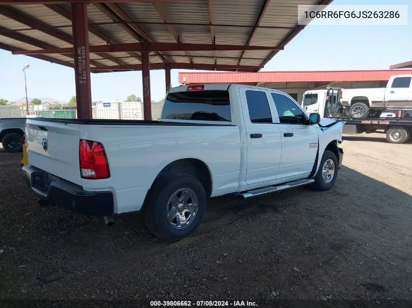 2018 Ram 1500 St VIN: 1C6RR6FG6JS263286 Lot: 39806662