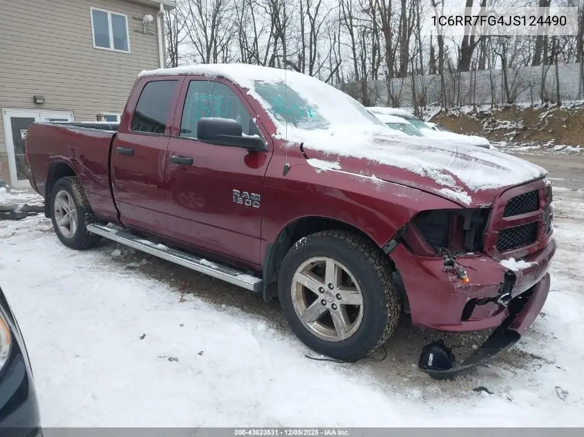 1C6RR7FG4JS124490 2018 Ram 1500 Express 4X4 6'4 Box
