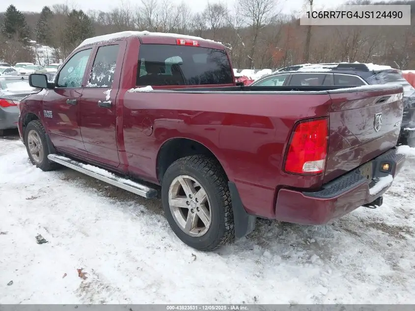 1C6RR7FG4JS124490 2018 Ram 1500 Express 4X4 6'4 Box