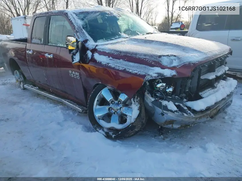 1C6RR7GG1JS102168 2018 Ram 1500 Big Horn 4X4 6'4 Box