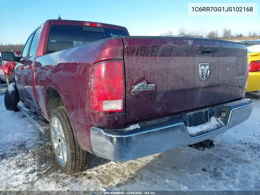 1C6RR7GG1JS102168 2018 Ram 1500 Big Horn 4X4 6'4 Box