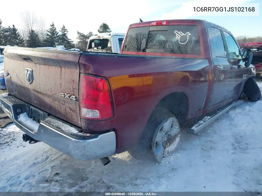 1C6RR7GG1JS102168 2018 Ram 1500 Big Horn 4X4 6'4 Box