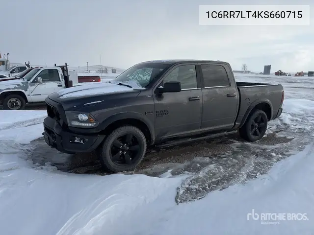 1C6RR7LT4KS660715 2019 Ram 1500 2019 Ram 1500 Classic 4X4 Crew Cab Pickup (Inoperable)