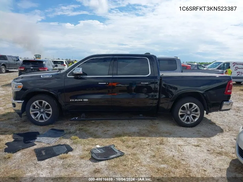 1C6SRFKT3KN523387 2019 Ram 1500 Longhorn 4X4 5'7 Box