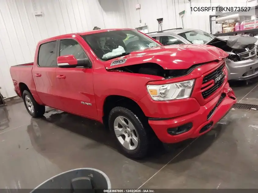 1C6SRFFT8KN873527 2019 Ram 1500 Big Horn/Lone Star 4X4 5'7 Box