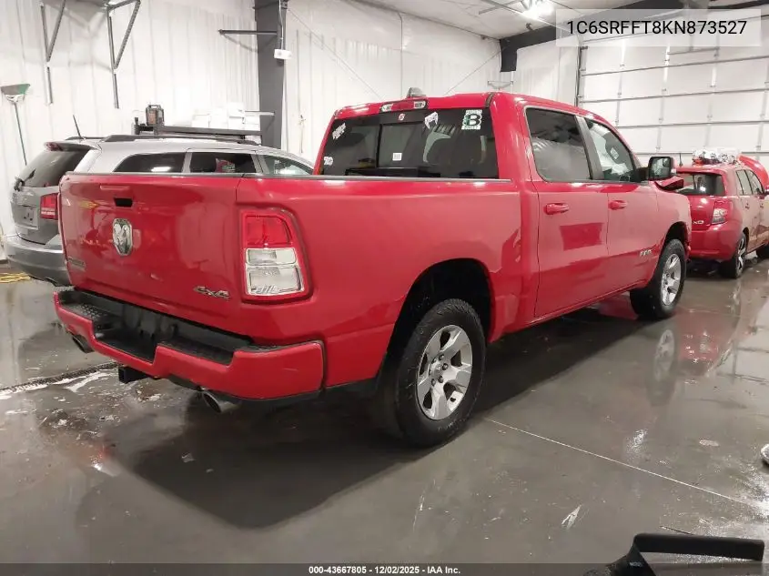 1C6SRFFT8KN873527 2019 Ram 1500 Big Horn/Lone Star 4X4 5'7 Box