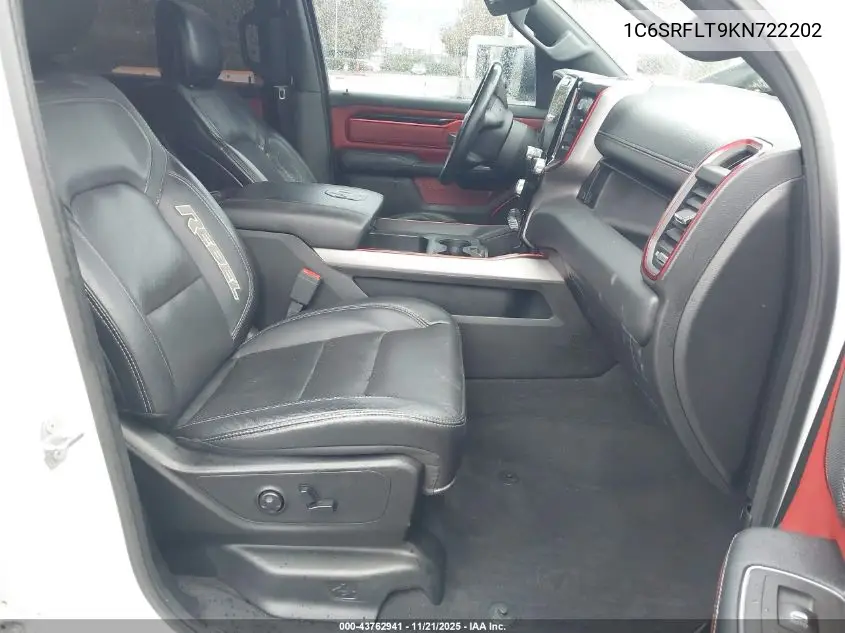 1C6SRFLT9KN722202 2019 Ram 1500 Rebel 4X4 5'7 Box
