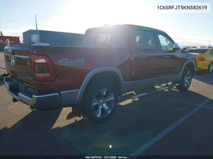 1C6SRFJT5KN582619 2019 Ram 1500 Laramie 4X4 5'7 Box