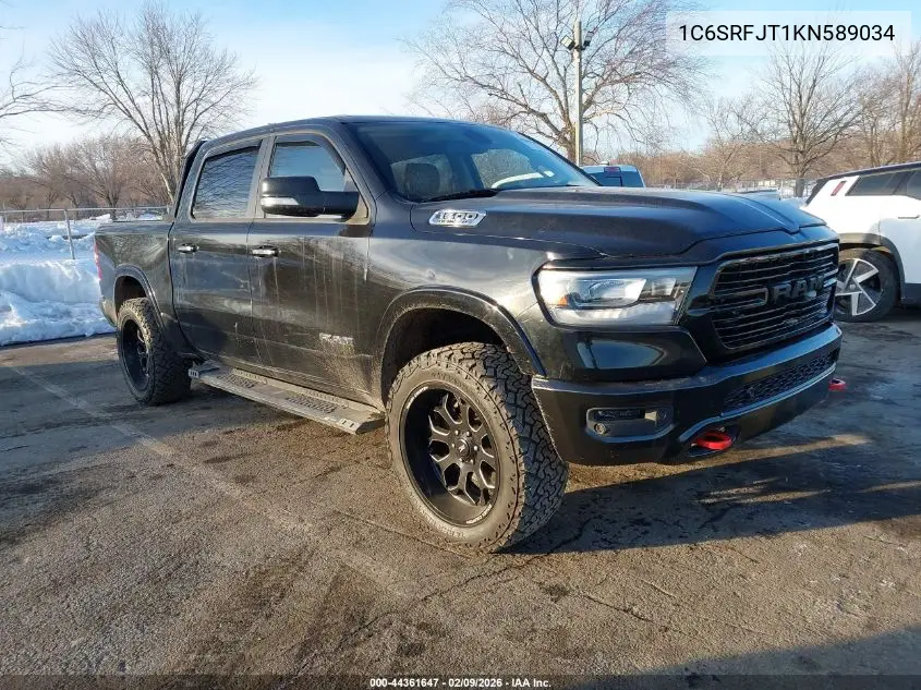 1C6SRFJT1KN589034 2019 Ram 1500 Laramie 4X4 5'7 Box