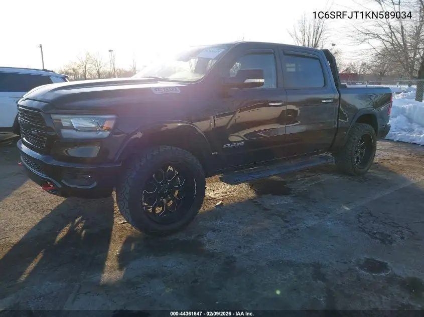 1C6SRFJT1KN589034 2019 Ram 1500 Laramie 4X4 5'7 Box