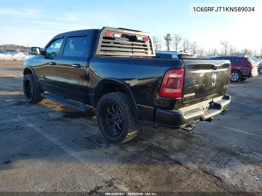1C6SRFJT1KN589034 2019 Ram 1500 Laramie 4X4 5'7 Box
