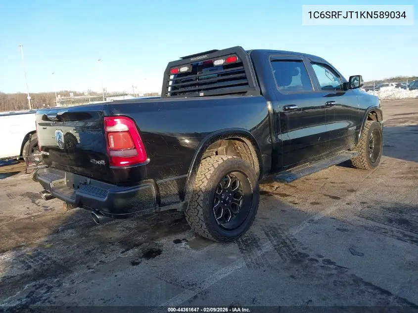1C6SRFJT1KN589034 2019 Ram 1500 Laramie 4X4 5'7 Box