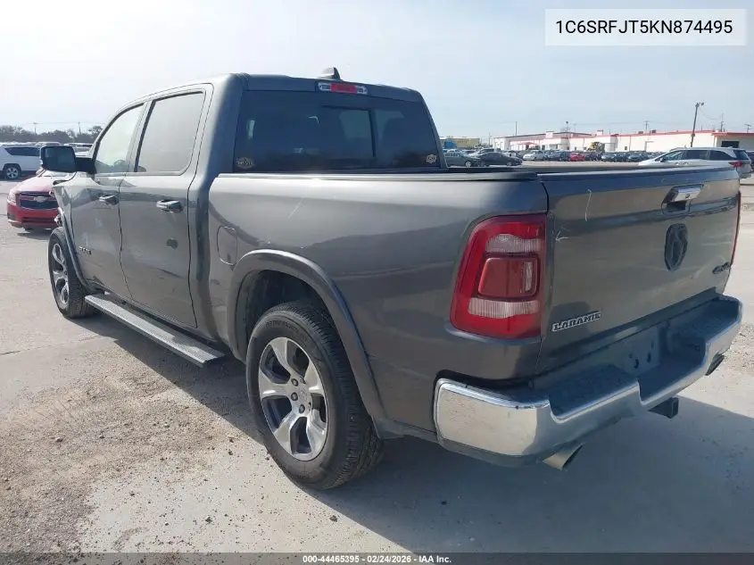1C6SRFJT5KN874495 2019 Ram 1500 Laramie 4X4 5'7 Box