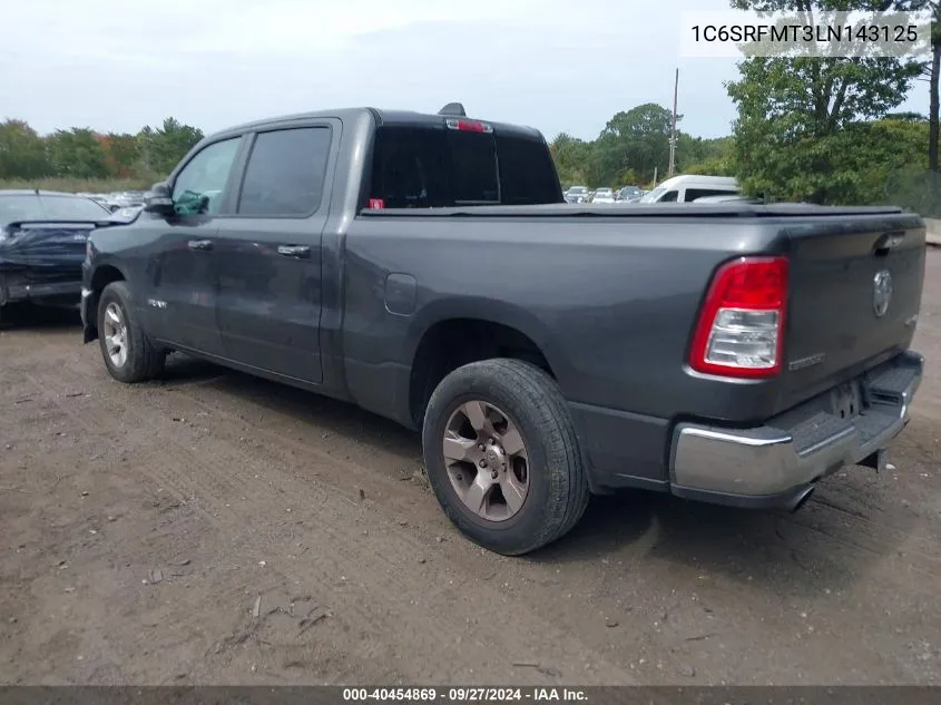 2020 Ram 1500 Big Horn 4X4 6'4 Box VIN: 1C6SRFMT3LN143125 Lot: 40454869