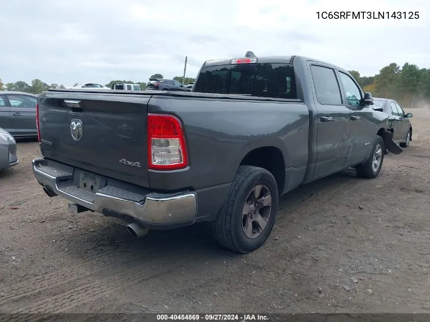 2020 Ram 1500 Big Horn 4X4 6'4 Box VIN: 1C6SRFMT3LN143125 Lot: 40454869