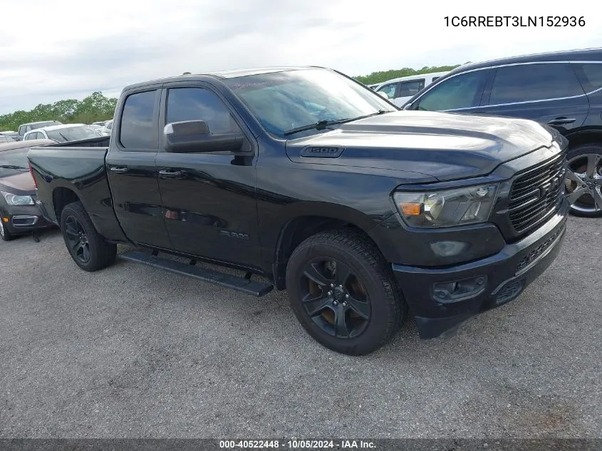 1C6RREBT3LN152936 2020 Ram 1500 Big Horn 4X2 6'4 Box