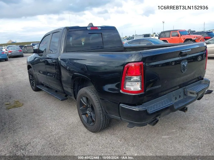 1C6RREBT3LN152936 2020 Ram 1500 Big Horn 4X2 6'4 Box