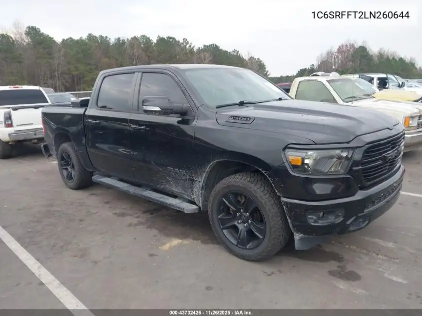 1C6SRFFT2LN260644 2020 Ram 1500 Big Horn 4X4 5'7 Box
