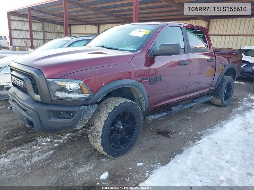 1C6RR7LT5LS155610 2020 Ram 1500 Classic Warlock 4X4 5'7 Box