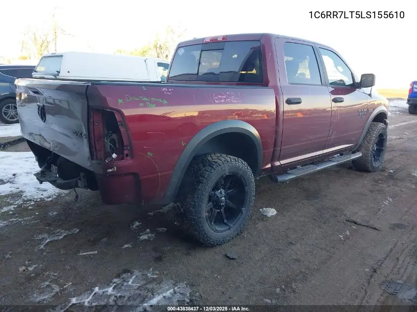 1C6RR7LT5LS155610 2020 Ram 1500 Classic Warlock 4X4 5'7 Box