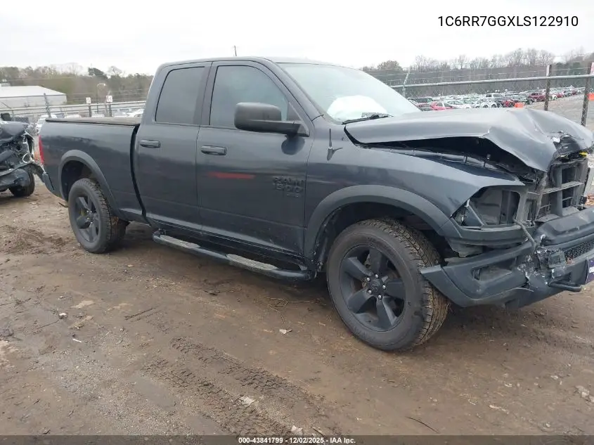 1C6RR7GGXLS122910 2020 Ram 1500 Classic Warlock 4X4 6'4 Box