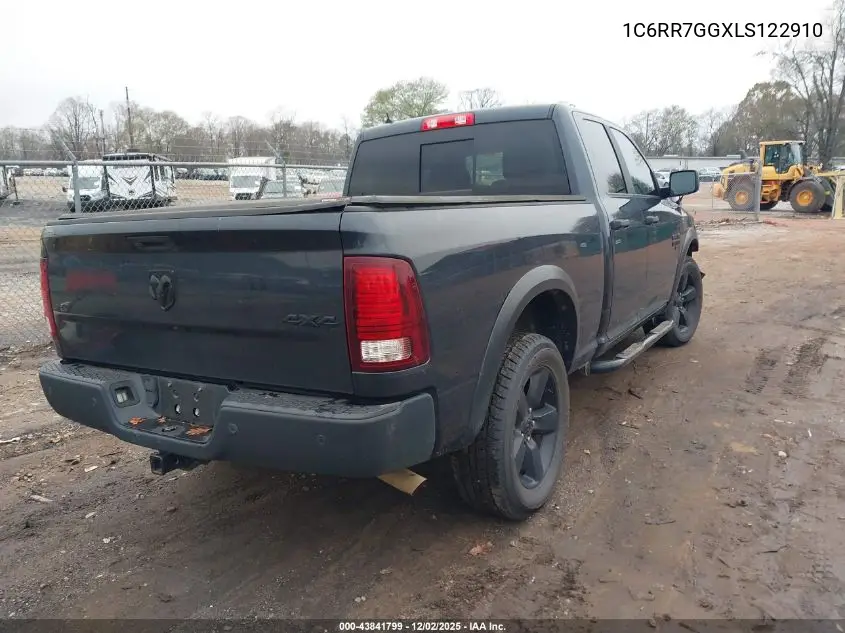 1C6RR7GGXLS122910 2020 Ram 1500 Classic Warlock 4X4 6'4 Box