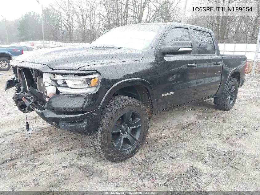1C6SRFJT1LN189654 2020 Ram 1500 Laramie 4X4 5'7 Box