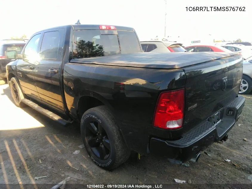 2021 Ram 1500 Classic Slt VIN: 1C6RR7LT5MS576762 Lot: 12104022