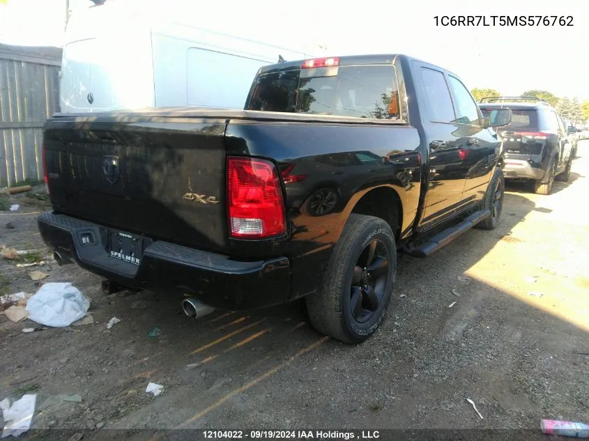 2021 Ram 1500 Classic Slt VIN: 1C6RR7LT5MS576762 Lot: 12104022